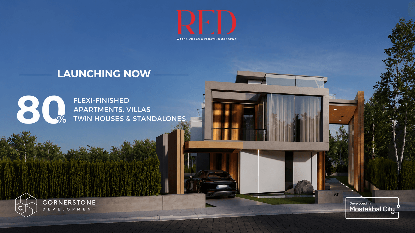 A 2 Bedroom Apartment in Red by Cornerstone Development
