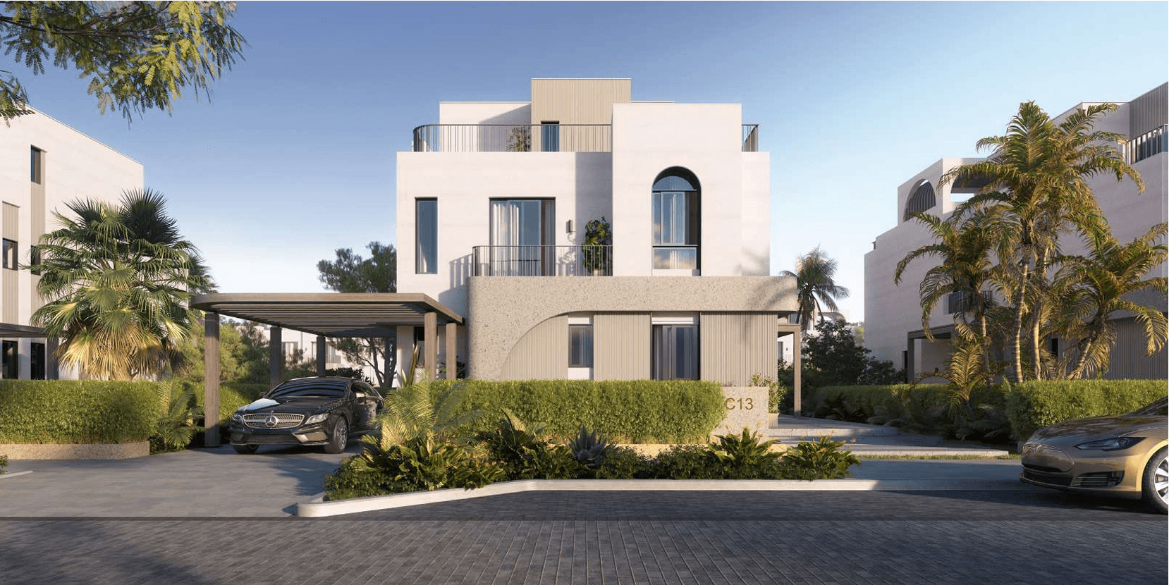 A 4 Bedroom Villa in Green Valley by Orascom Development Egypt
