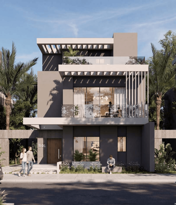 A 3 Bedroom Townhouse in Vallis by Sky AD Developments