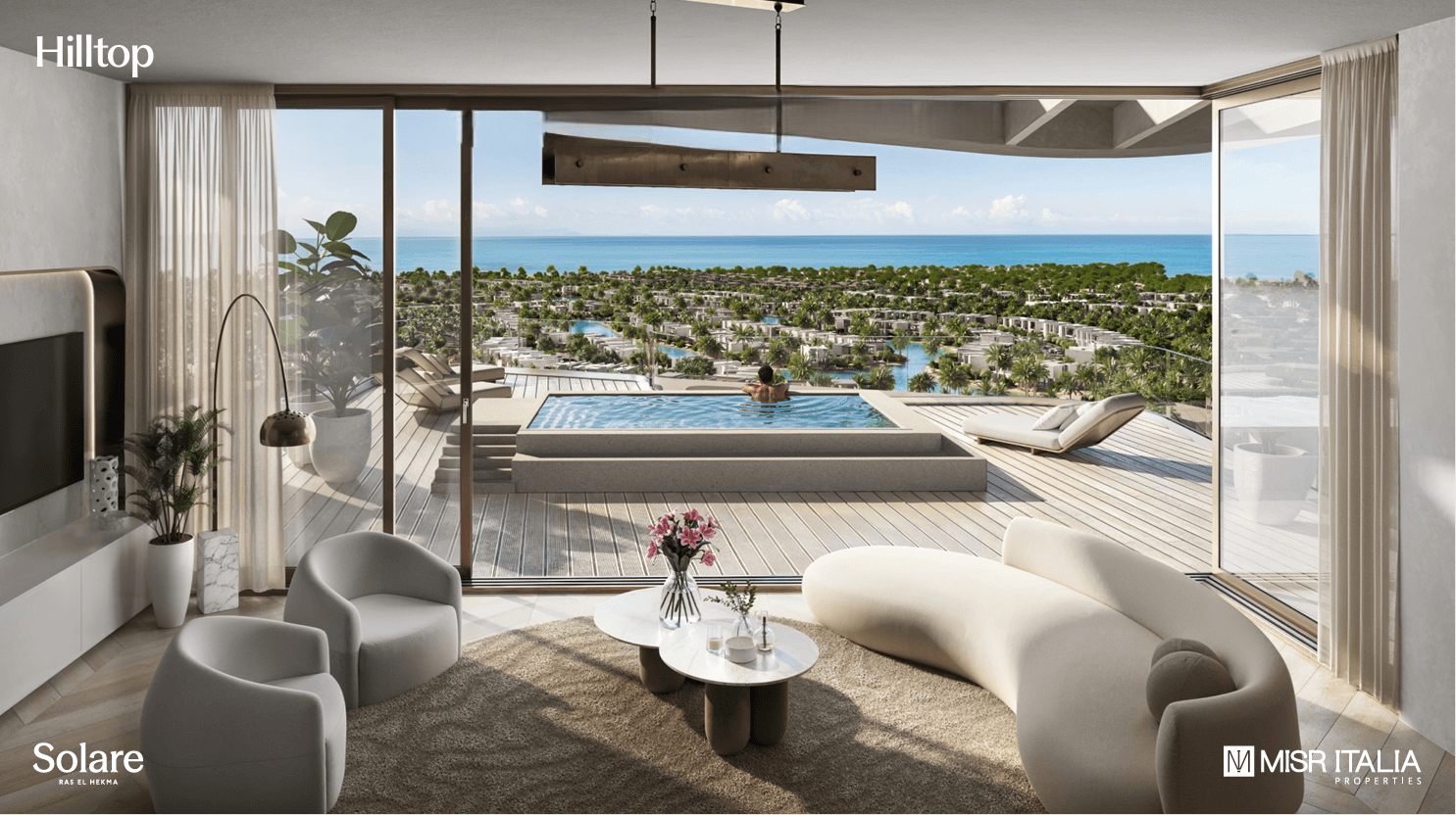 A 3 Bedroom Penthouse in Hilltop Chalets - Solare by Misr Italia Properties