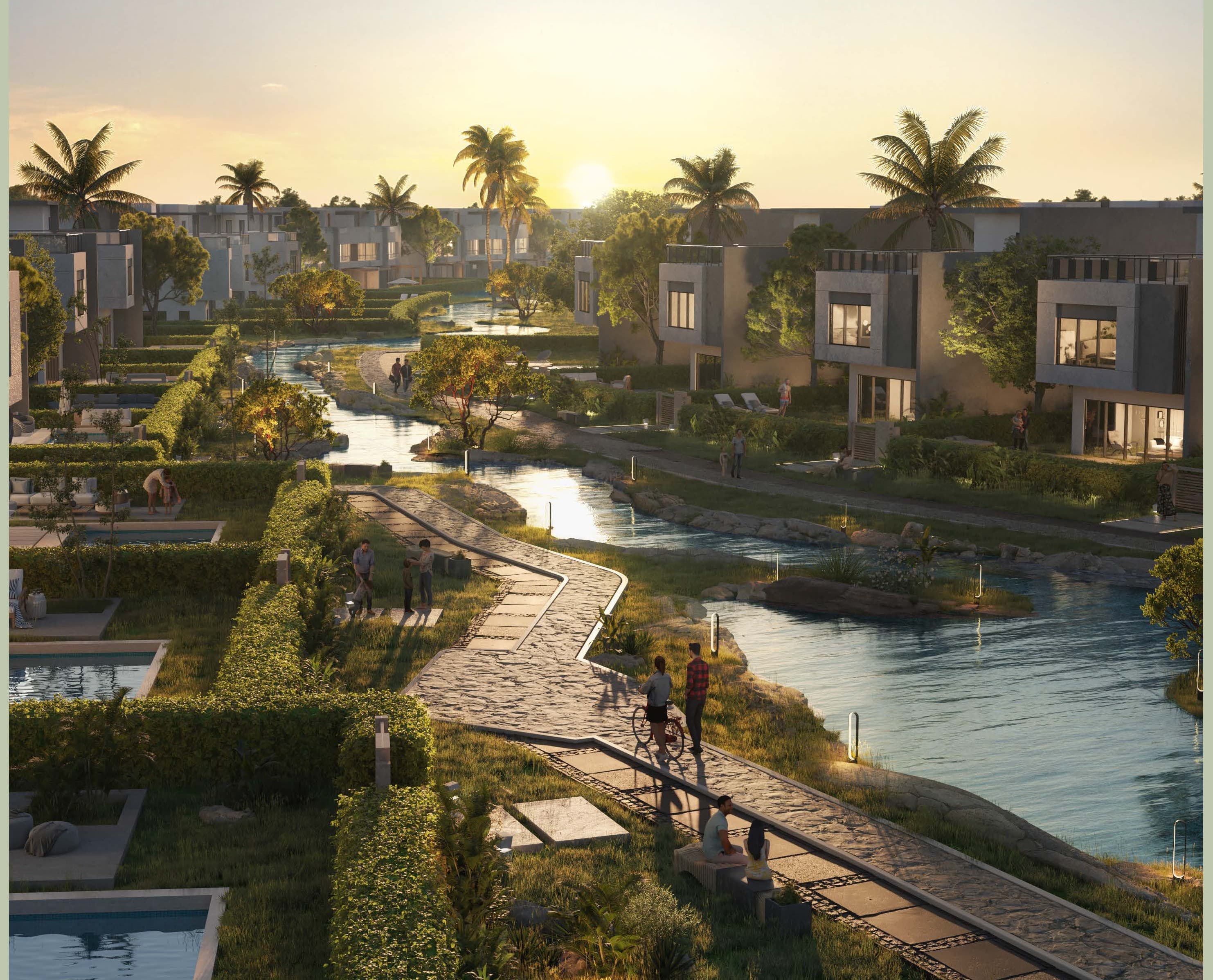 A 5 Bedroom Twinhouse in The Crown Extension by Palm Hills Developments