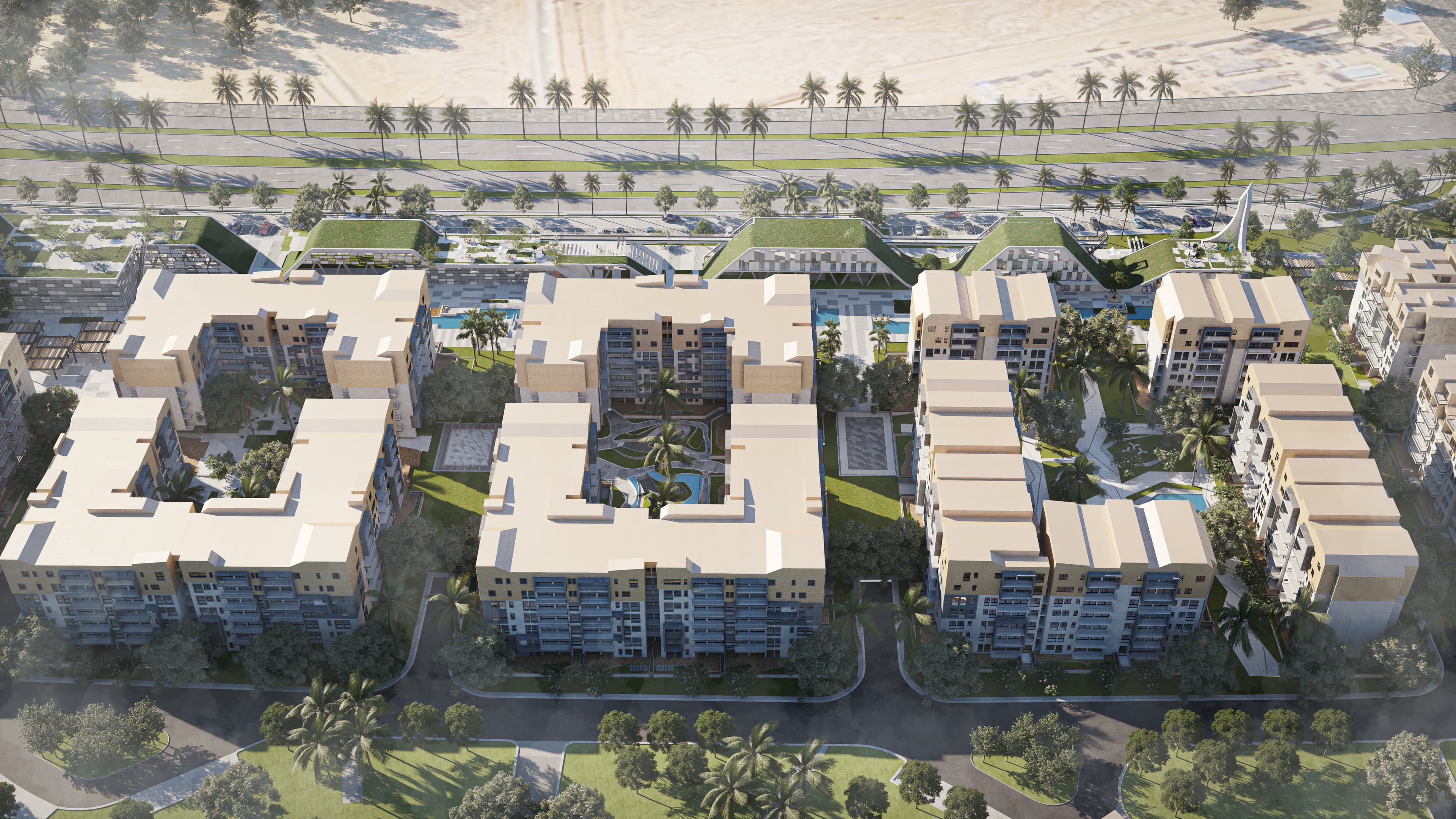 A 3 Bedroom Apartment in Courtyard-Bloomfields by Tatweer Misr