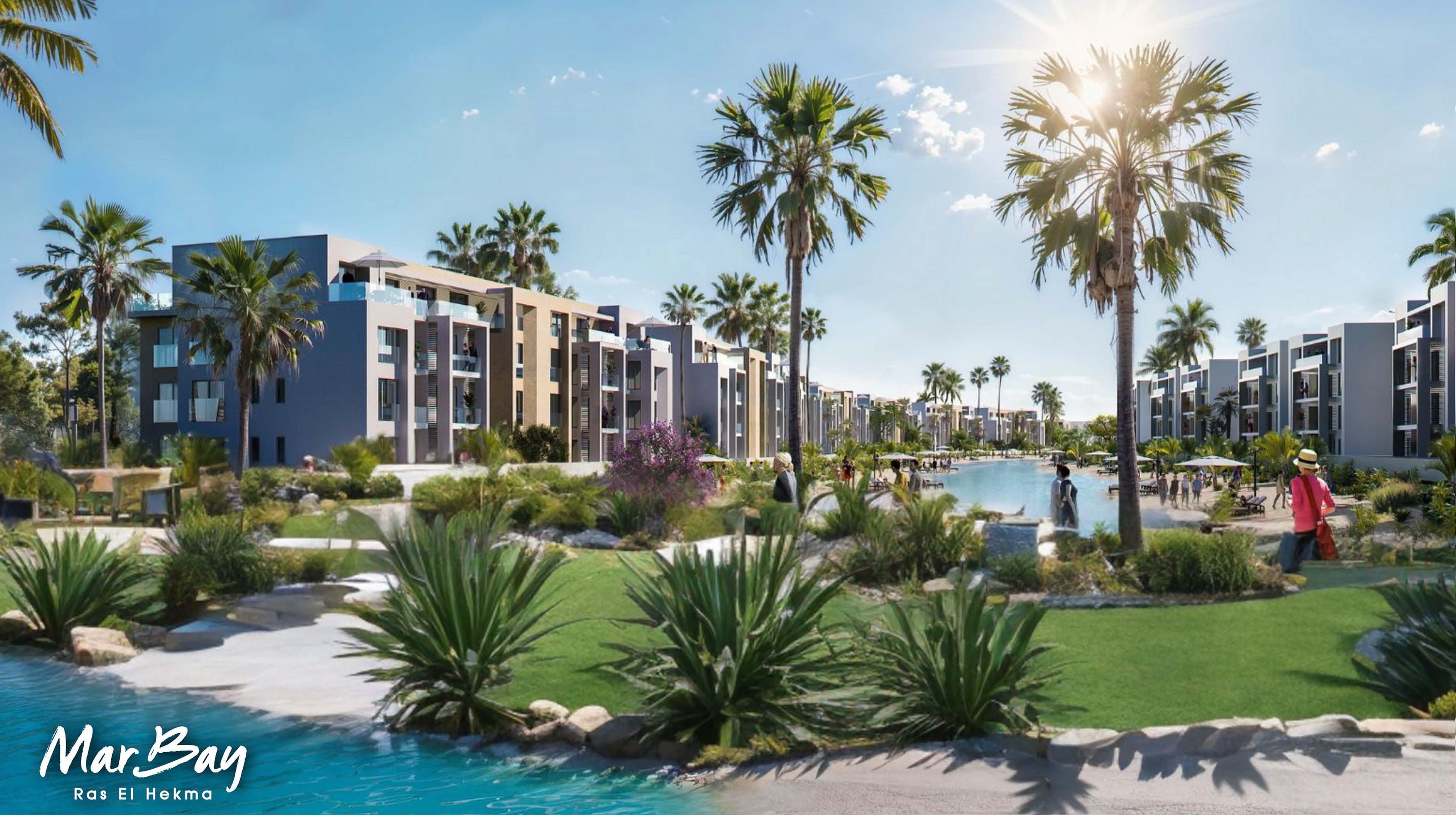 A 2 Bedroom Chalet in Mar Bay - Ras El Hekma by Al Marasem Development