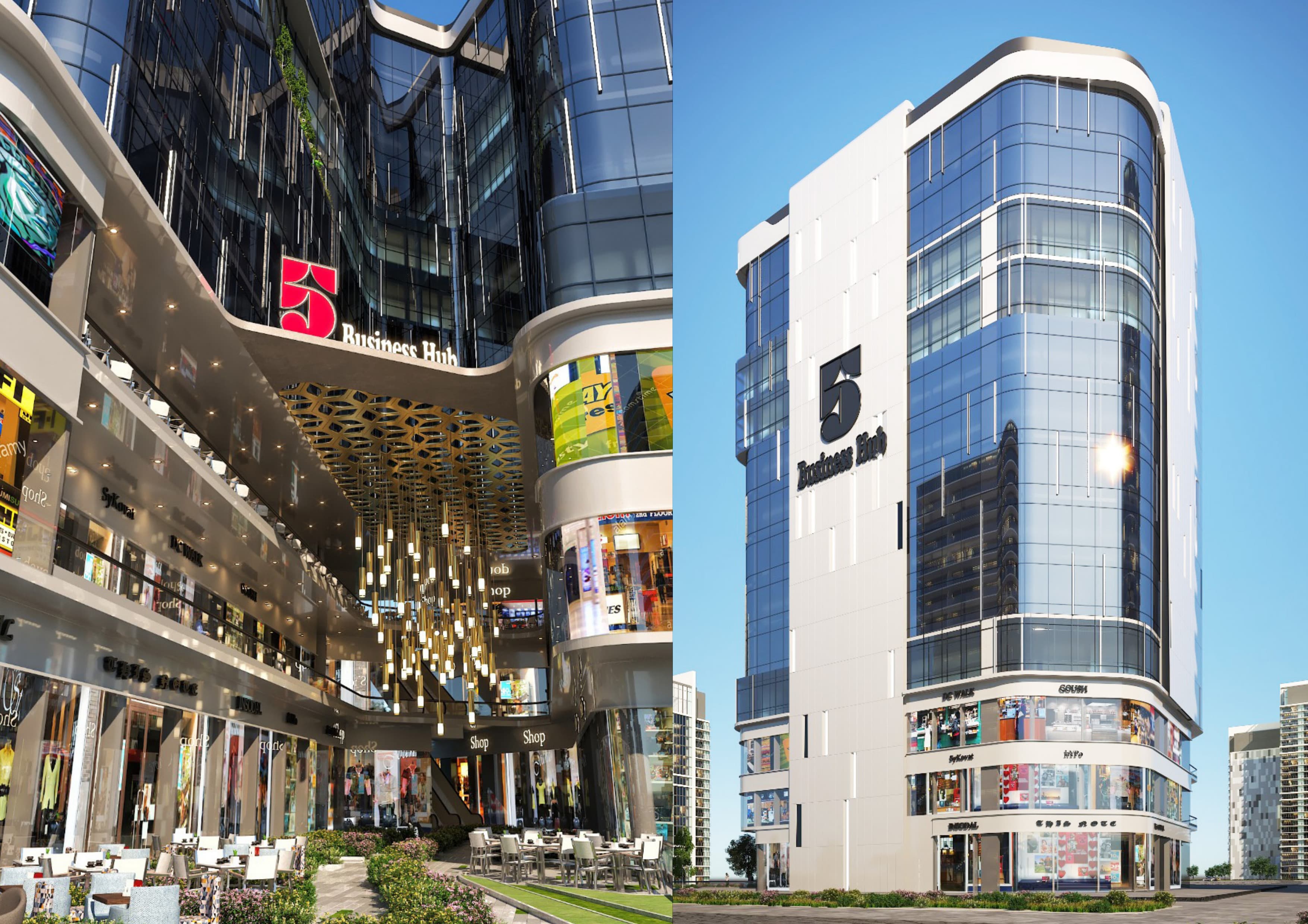 A 0 Bedroom Retail in 5 Business Hub Mall by Tamayoz Developments