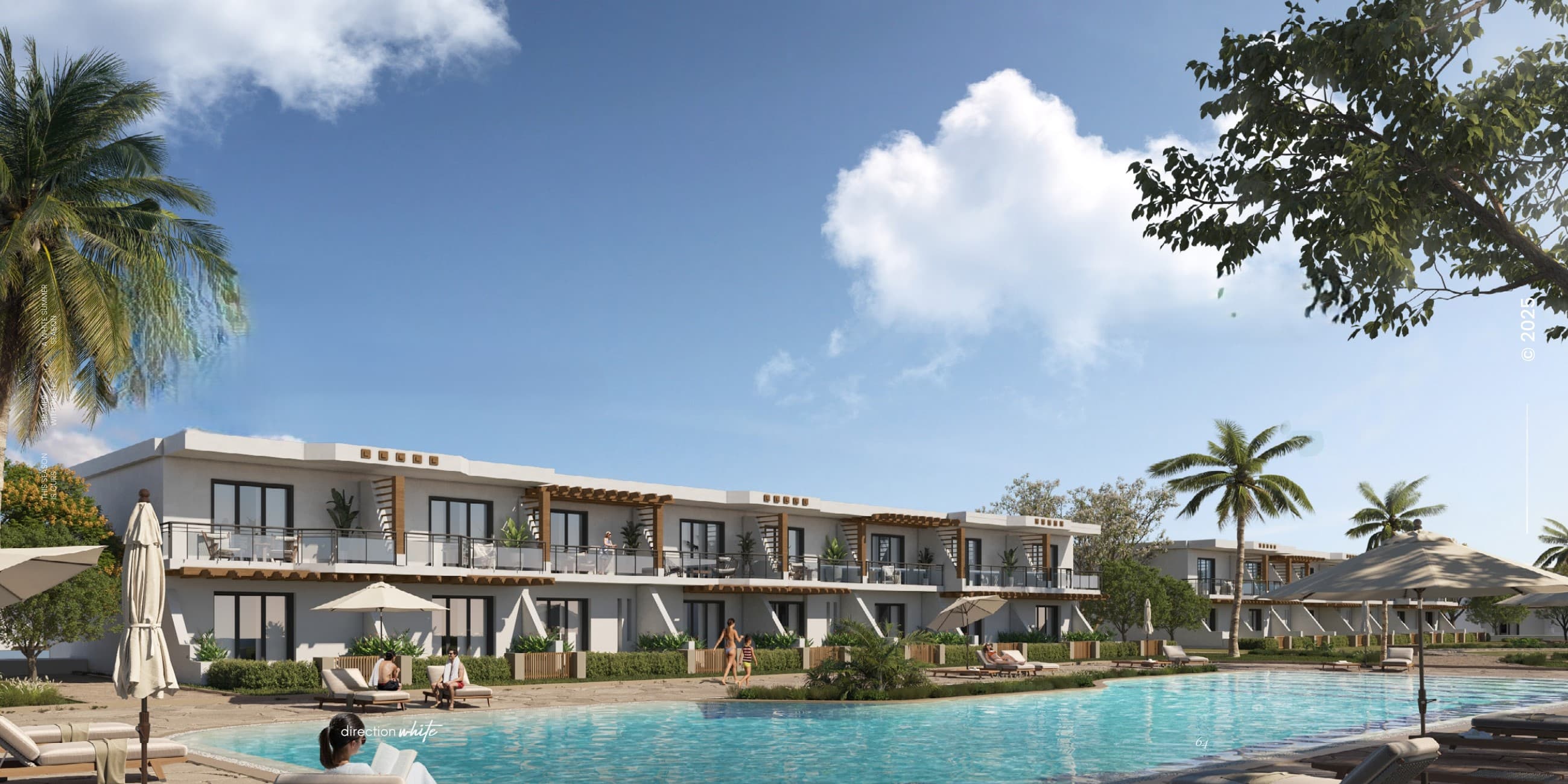 A 3 Bedroom Duplex in Direction White - Oyster by Arabella