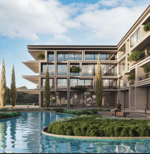 A 2 Bedroom Apartment in The V Residence - Villagio by Modon Egypt