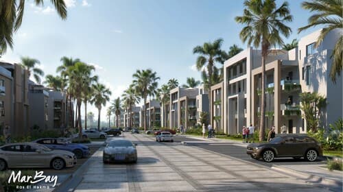 A 2 Bedroom Chalet in Mar Bay - Ras El Hekma by Al Marasem Development