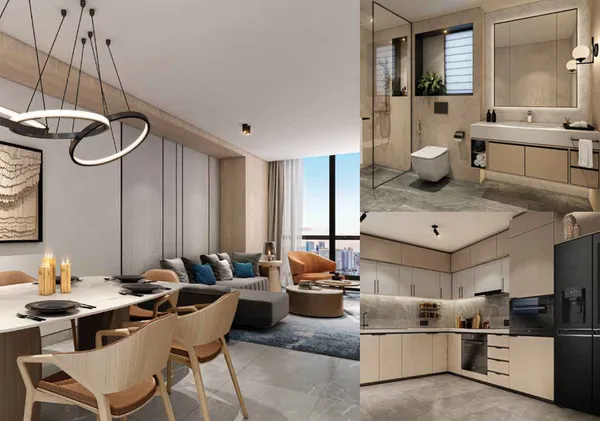 A 2 Bedroom Apartment in The Signature Tower by A Capital Holding